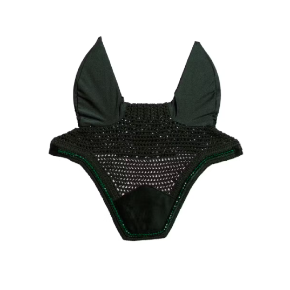 FLY VEIL KENTUCKY WELLINGTON VELVET PEARLS (Pine Green)