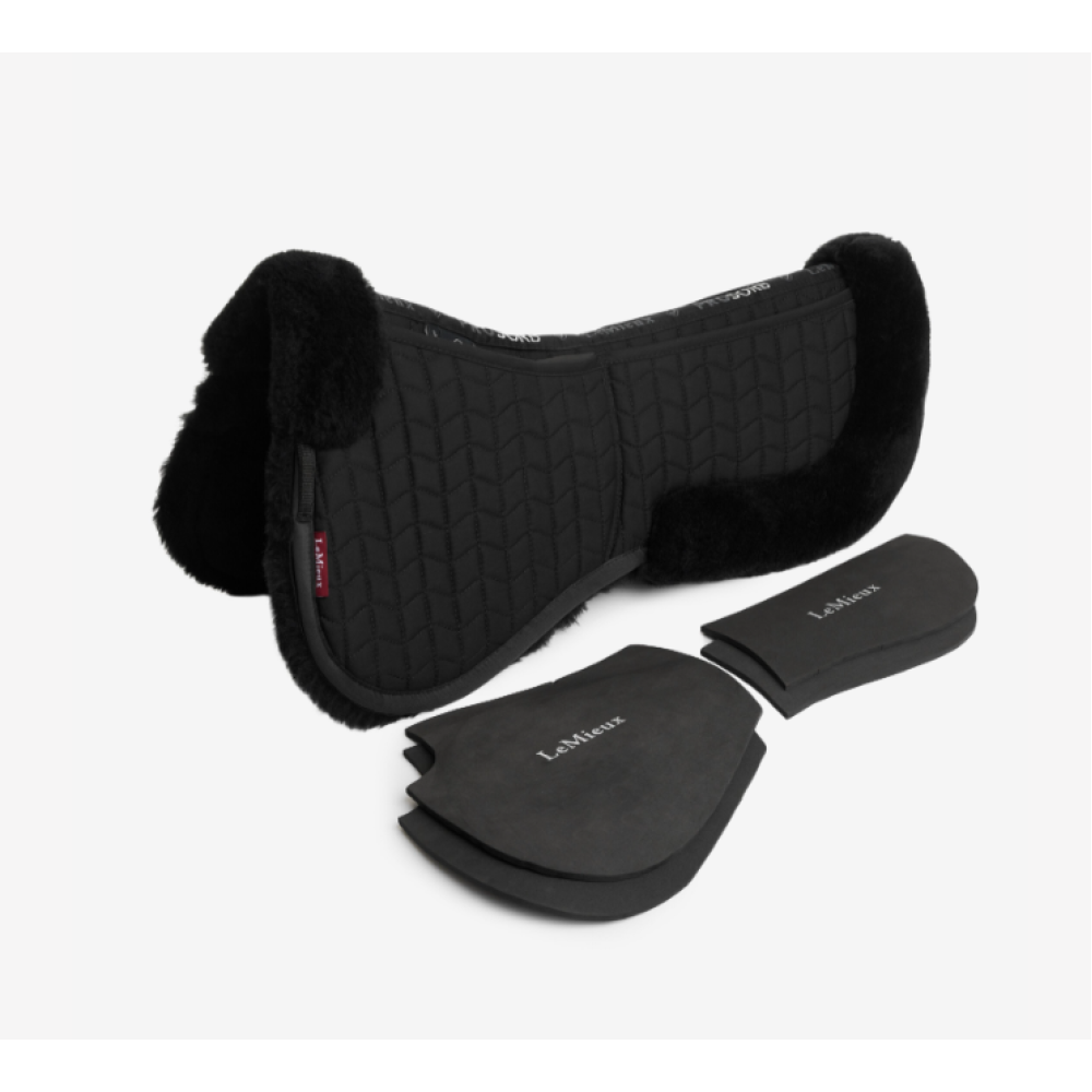 PAMINKŠTINIMAS LEMIEUX MERINO+ PROSORB 2 POCKET HALF PAD (Juoda/Juoda)