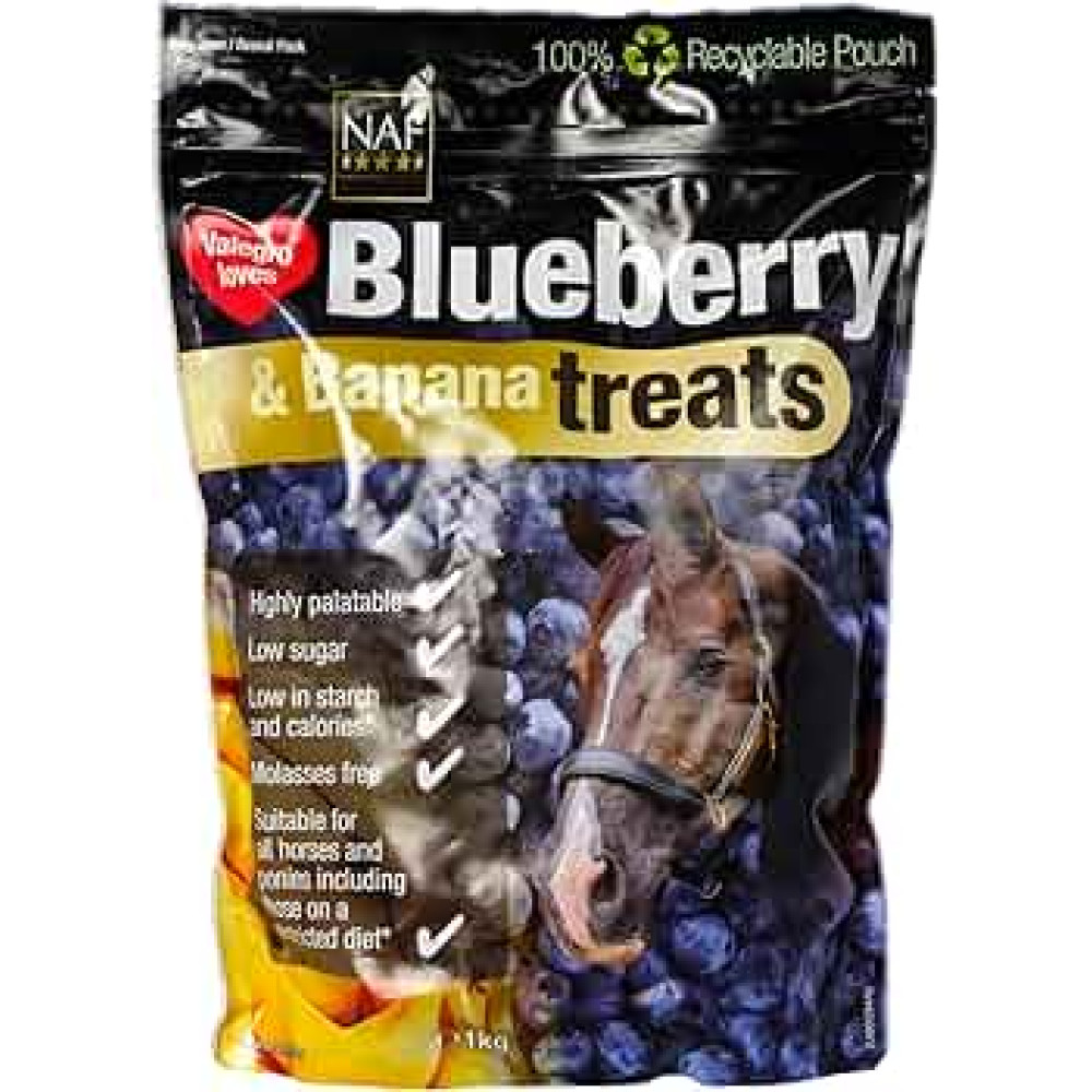 NAF BLUEBERRY AND BANANA TREATS 1KG