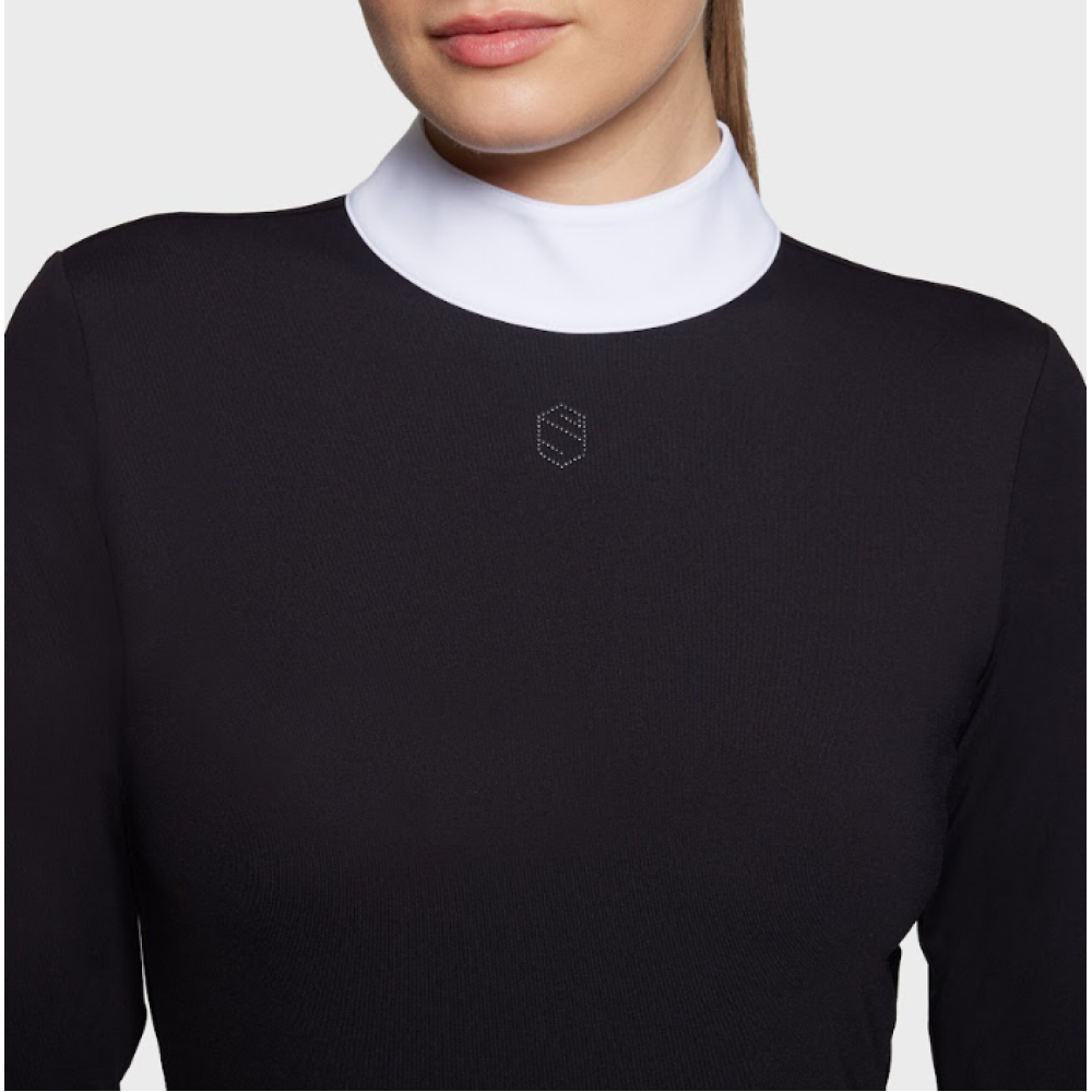 VARŽYBINIAI MARŠKINĖLIAI SAMSHIELD KARINA LONG SLEEVES (Juoda)