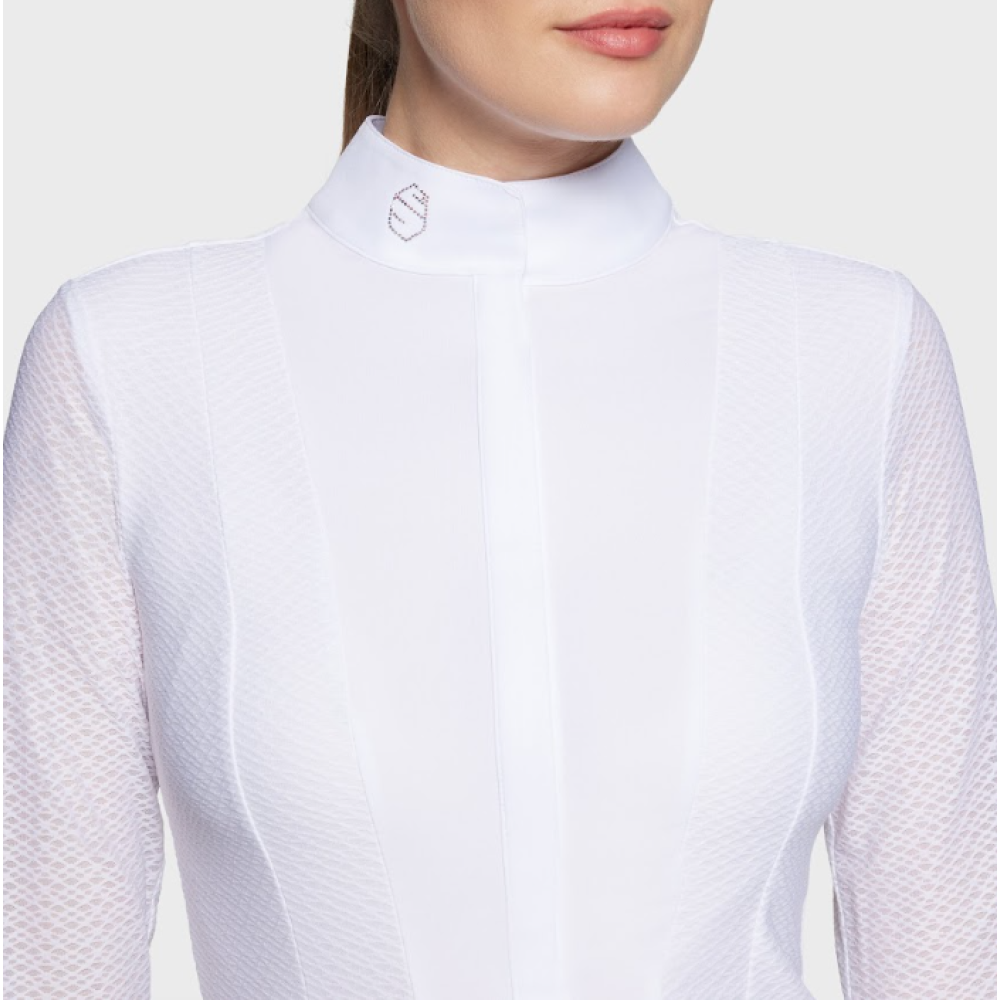 VARŽYBINIAI MARŠKINĖLIAI SAMSHIELD MARINA LONG SLEEVE (Balta)