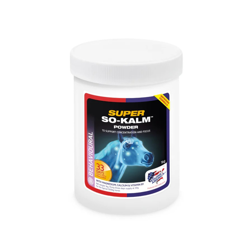 HORSE SUPPLEMENT EQUINE AMERICA SUPER SO KALM POWDER 1KG