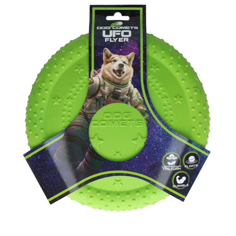ŽAISLAS ŠUNIMS DOG COMETS UFO FLYER GREEN