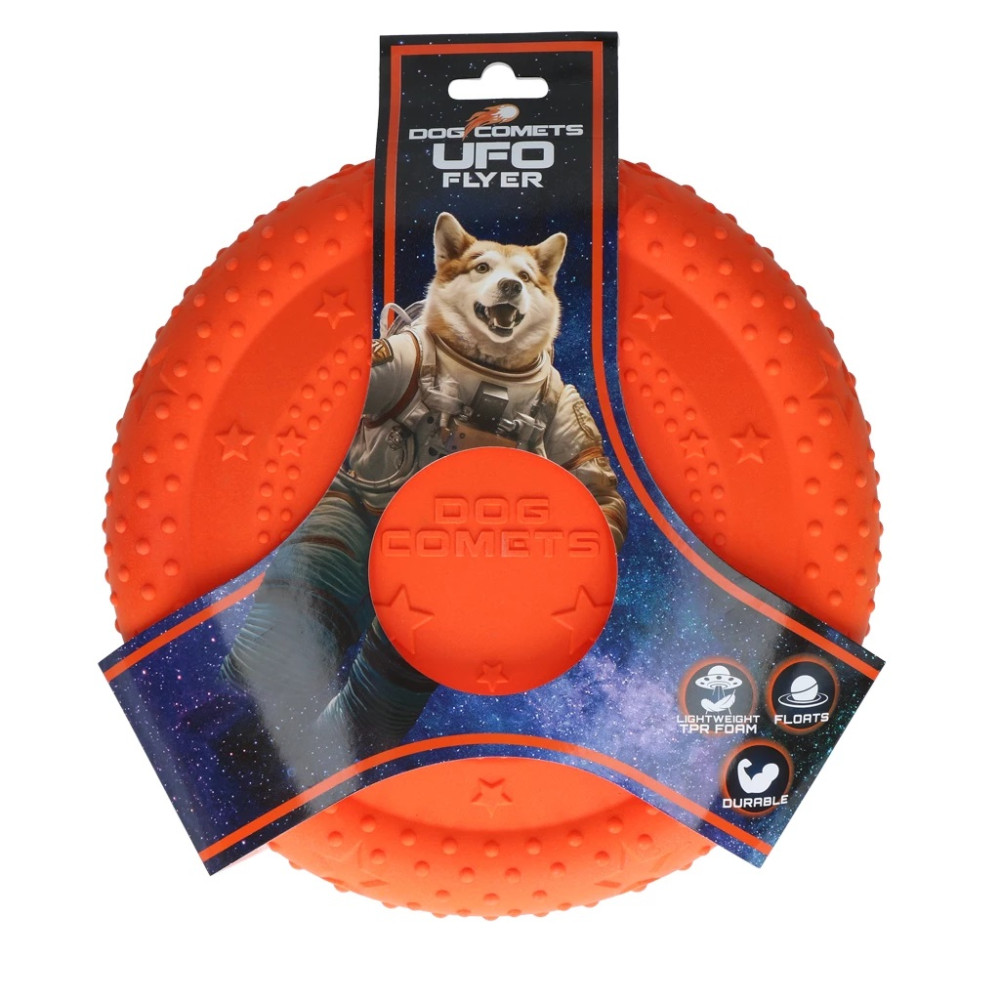 ŽAISLAS ŠUNIMS DOG COMETS UFO FLYER ORANGE