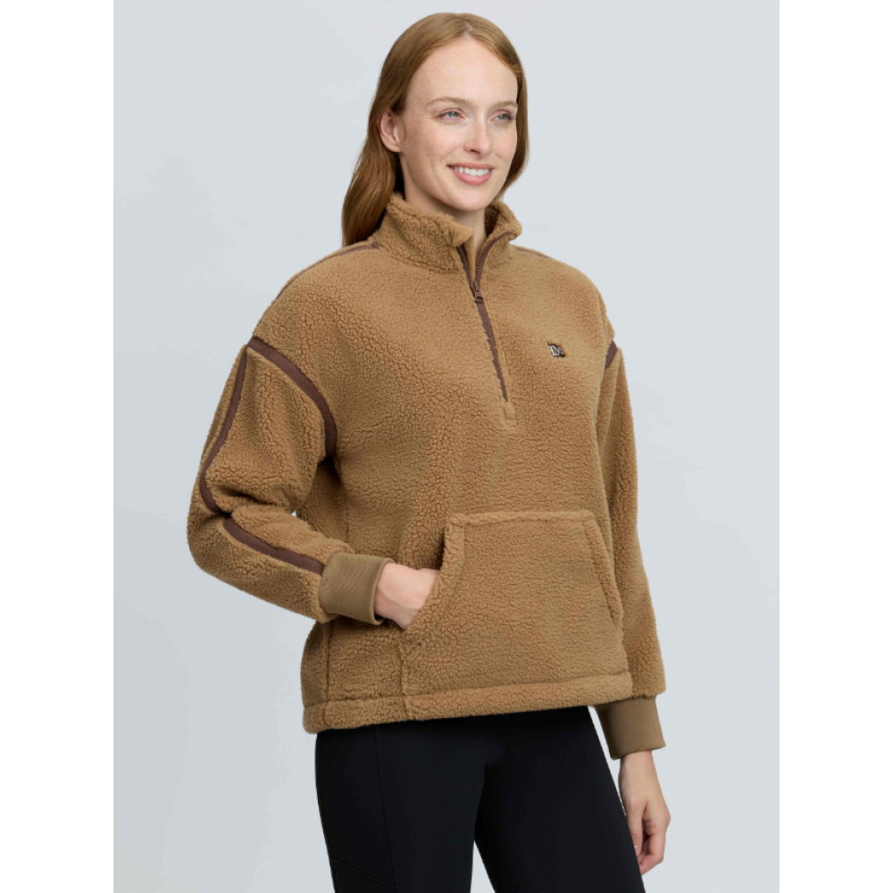LEMIEUX AVERY TEDDY QUARTER ZIP FLEECE (Caramel)