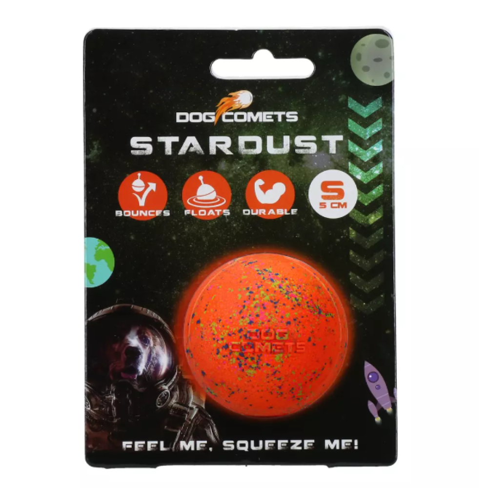DOG TOY DOG COMETS STARDUST ORANGE
