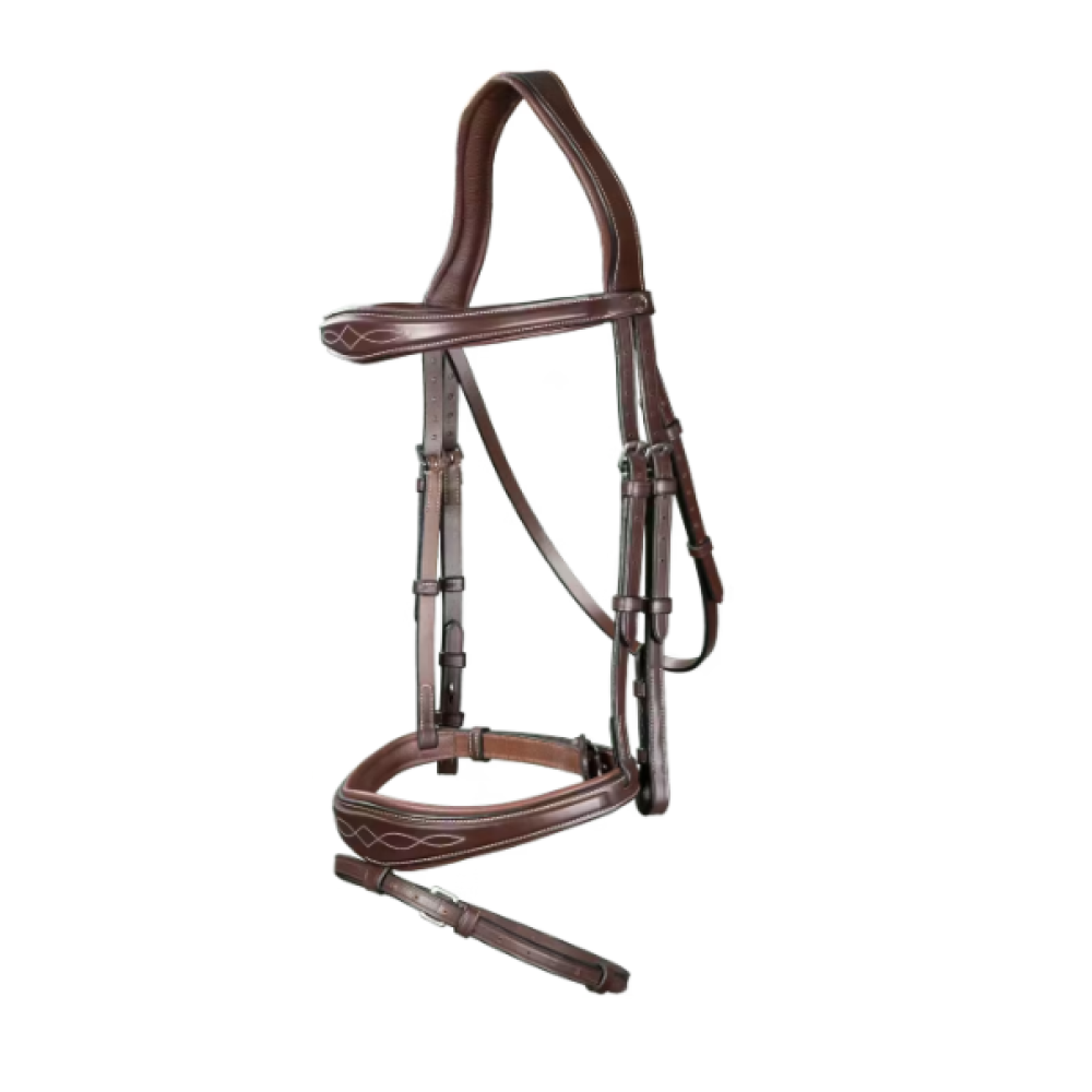 KAMANOS DYON ANATOMIC FLASH NOSEBAND (Ruda/Sidabrinė)
