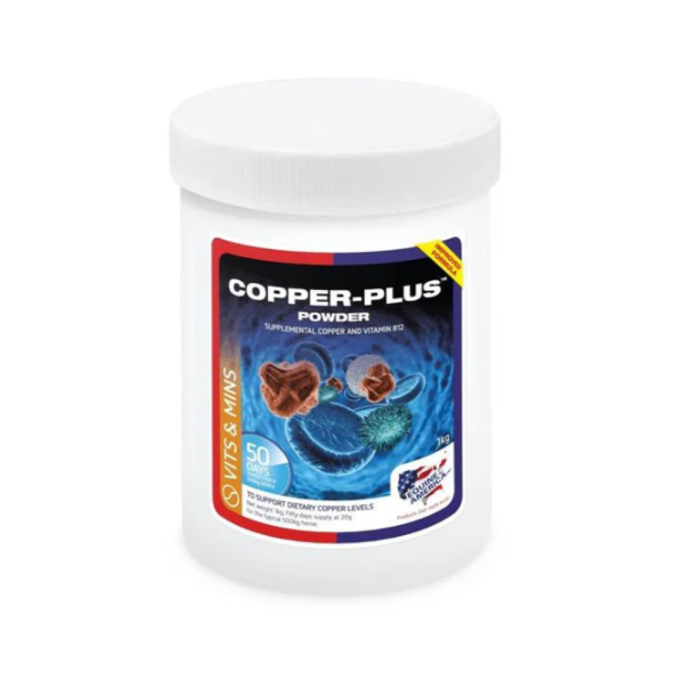 PAPILDAS ŽIRGAMS EQUINE AMERICA COPPER PLUS POWDER 1KG