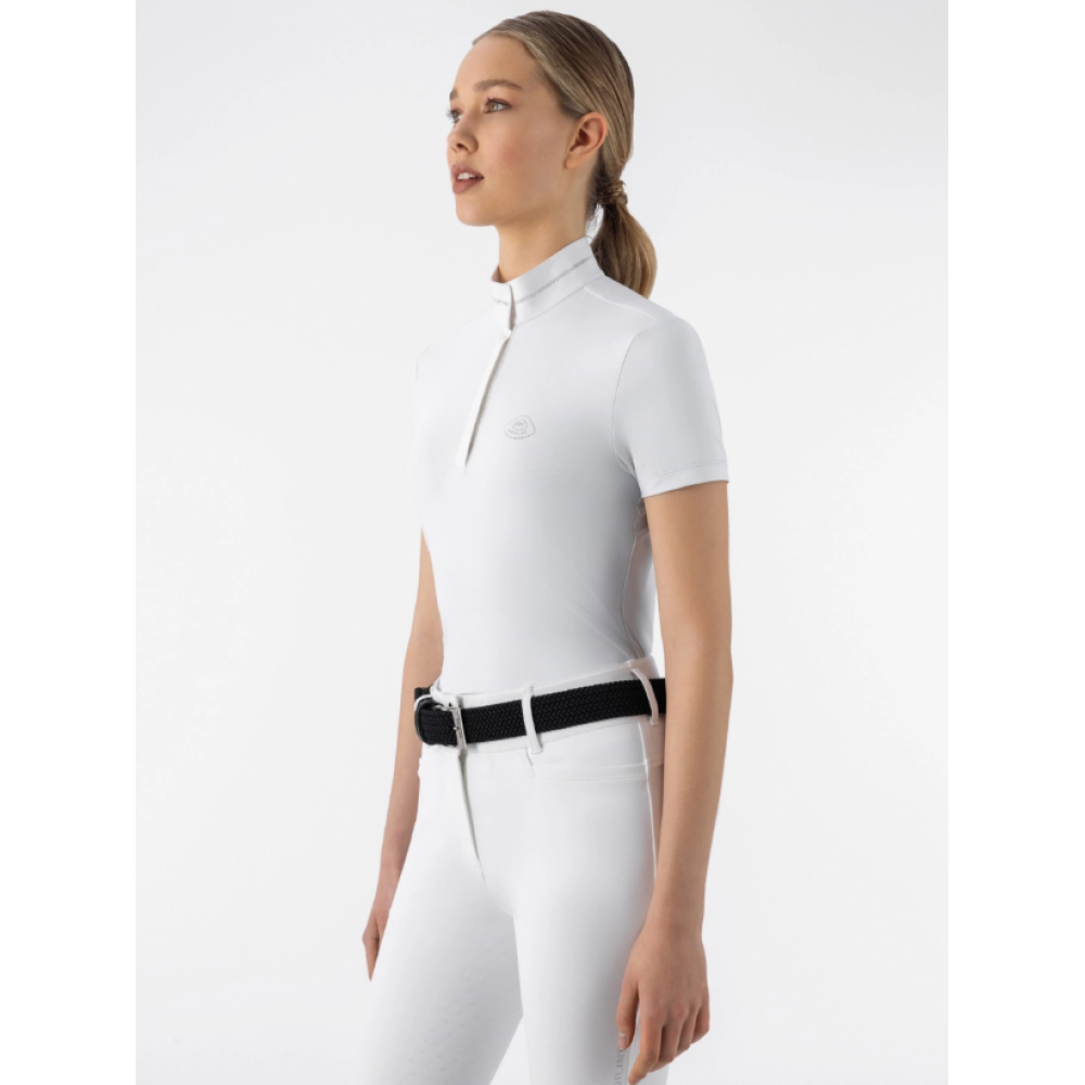 VARŽYBINIAI MARŠKINĖLIAI EQUILINE EQENKAS POLO SHIRT (Balta)