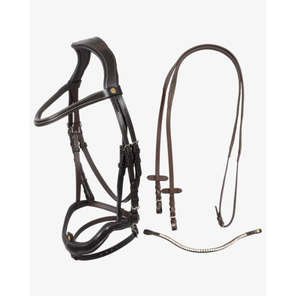 KAMANOS EQUESTRO ANATOMICAL BRIDLE WITH CURVED NOSEBAND (Ruda)