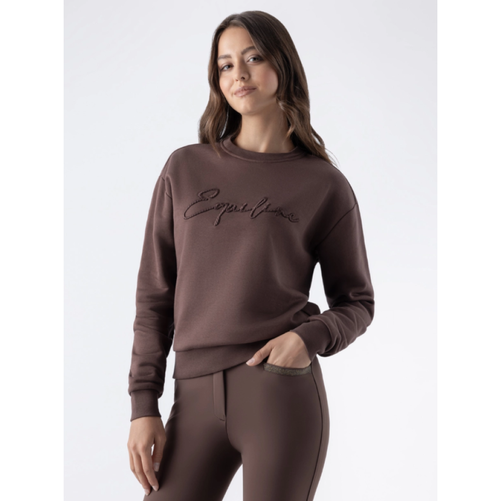 EQUILINE EQZZIE CREWNECK SWEATSHIRT (Cocoa Powder)