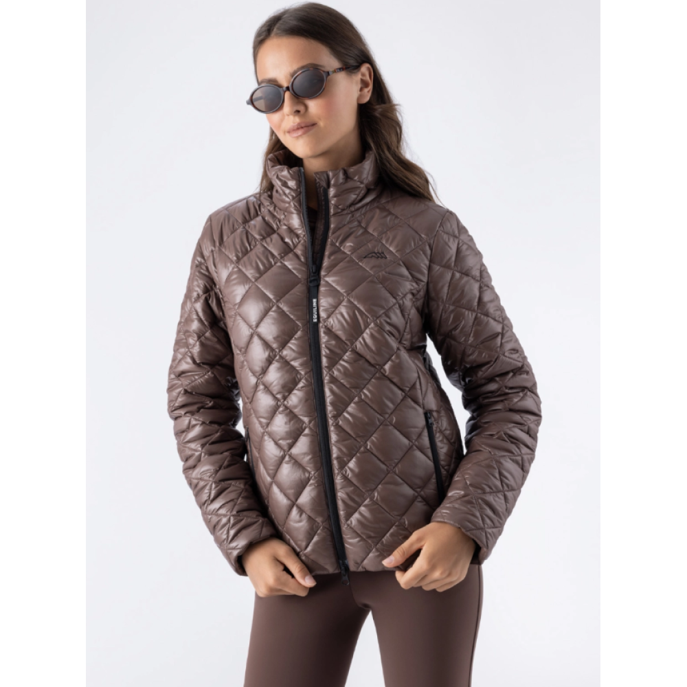 JOJIMO STRIUKĖ EQUILINE EQPLUM LIGHT PADDED JACKET (Cocoa Powder)