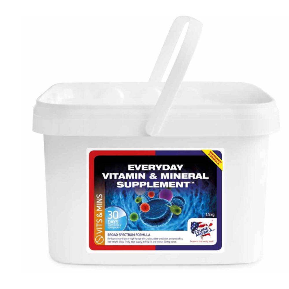 HORSE SUPPLEMENT EQUINE AMERICA EVERYDAY VITAMINS & MINERALS 1.5KG