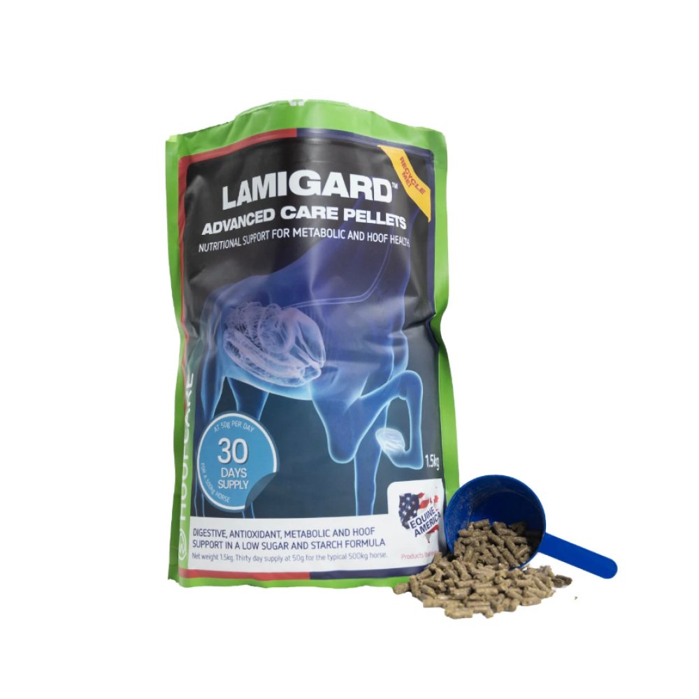 PAPILDAS ŽIRGAMS EQUINE AMERICA LAMIGARD ADVANCED CARE PELLETS 1.5KG