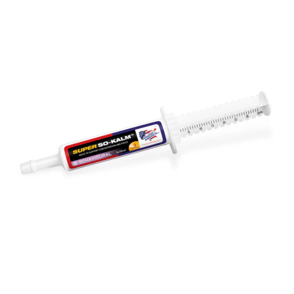 ПИЩЕВАЯ ДОБАВКА ДЛЯ ЛОШАДЕЙ EQUINE AMERICA SUPER SO-KALM PASTE 30ML