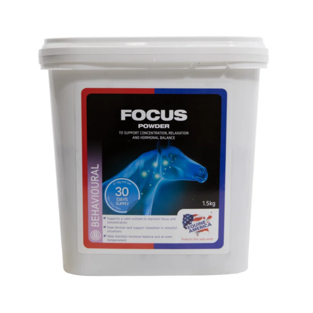PAPILDAS ŽIRGAMS EQUINE AMERICA FOCUS POWDER 1.5KG