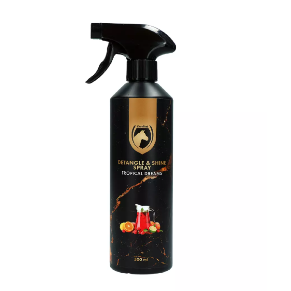 ЛОСЬОН ДЛЯ ГРИВЫ И ШЕРСТИ EXCELLENT HORSE DETANGLE AND SHINE SPRAY 500ML TROPICAL DREAMS