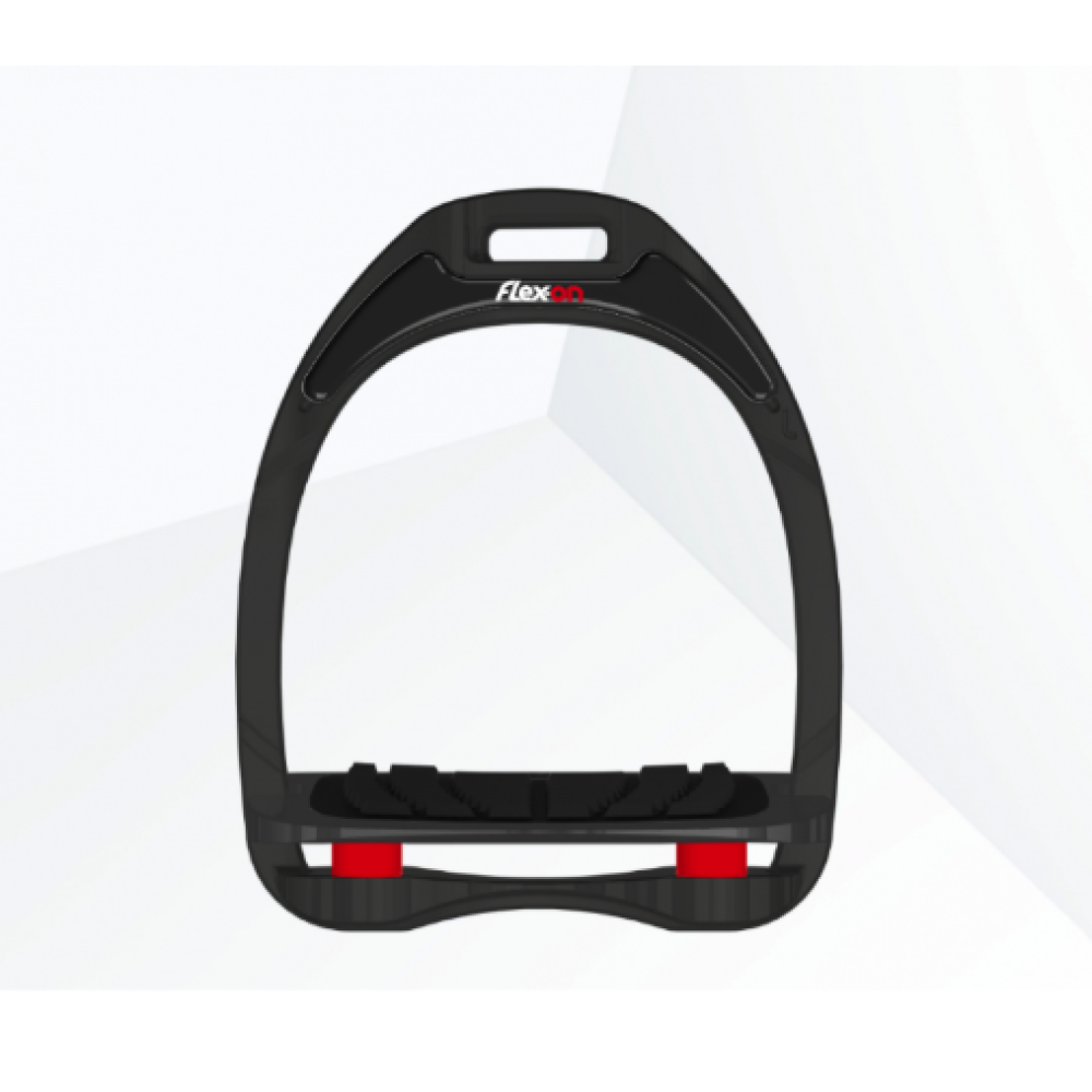 STIRRUPS FLEX-ON ALUMINIUM (Чёрный/Красный)