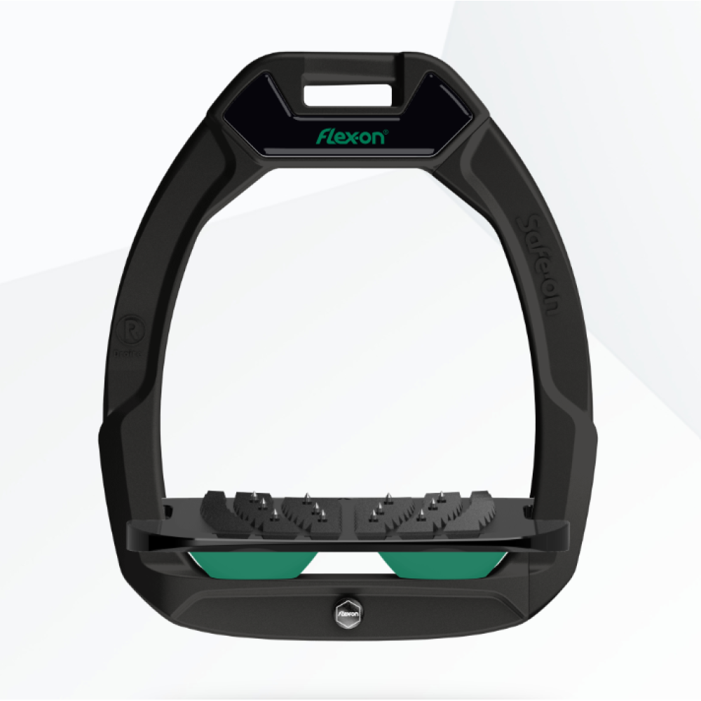 STIRRUPS FLEX-ON SAFE-ON (Juoda/Irish Green)