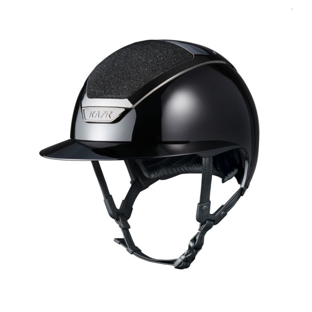 ŠALMAS KASK STAR LADY PURE SHINE BLACK CRYSTAL CARPET (Juoda)