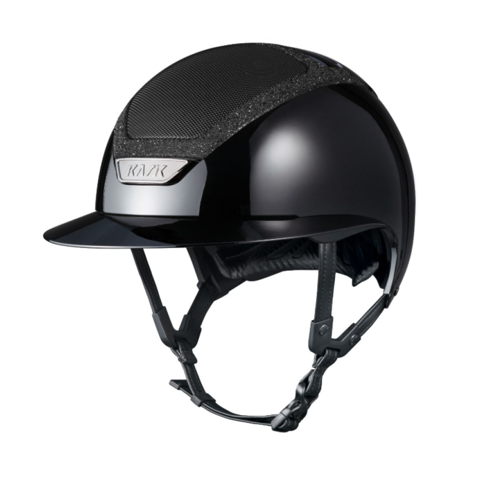 ŠALMAS KASK STAR LADY PURE SHINE SWAROVSKI FRAME (Juoda)
