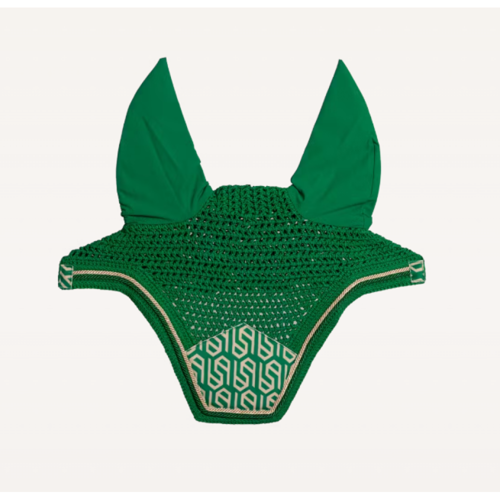 FLY VEIL KENTUCKY WELLINGTON VELVET PRINTING (Green/White)