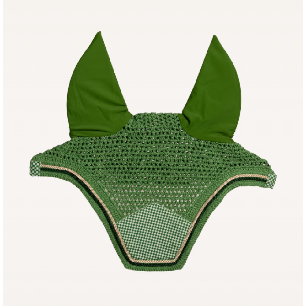 FLY VEIL KENTUCKY WELLINGTON VELVET PRINTING (Green)
