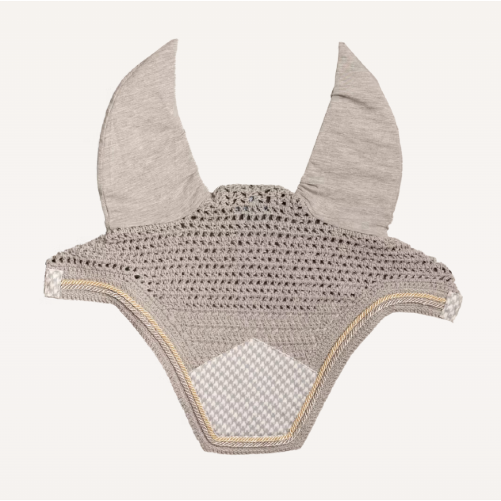 FLY VEIL KENTUCKY WELLINGTON VELVET PRINTING (Grey/White)