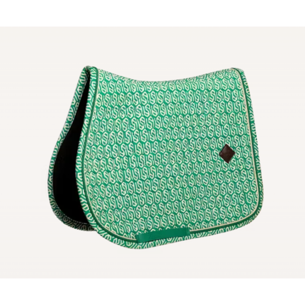 POBALNIS KENTUCKY VELVET PRINTING (Green/White)