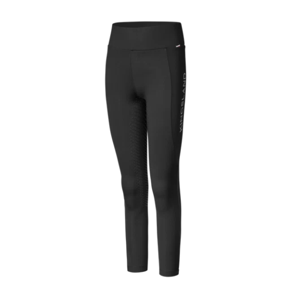 RIDING TIGHTS KINGSLAND KLALEXIS JUNIOR FULL GRIP BRUSHED F-TEC 5 (Black)