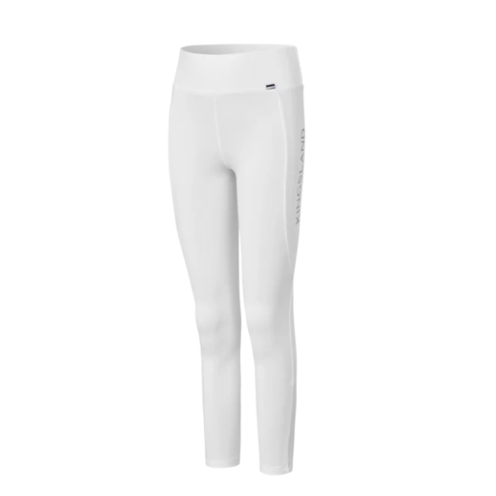 RIDING TIGHTS KINGSLAND KLALEXIS JUNIOR FULL GRIP BRUSHED F-TEC 5 (White)