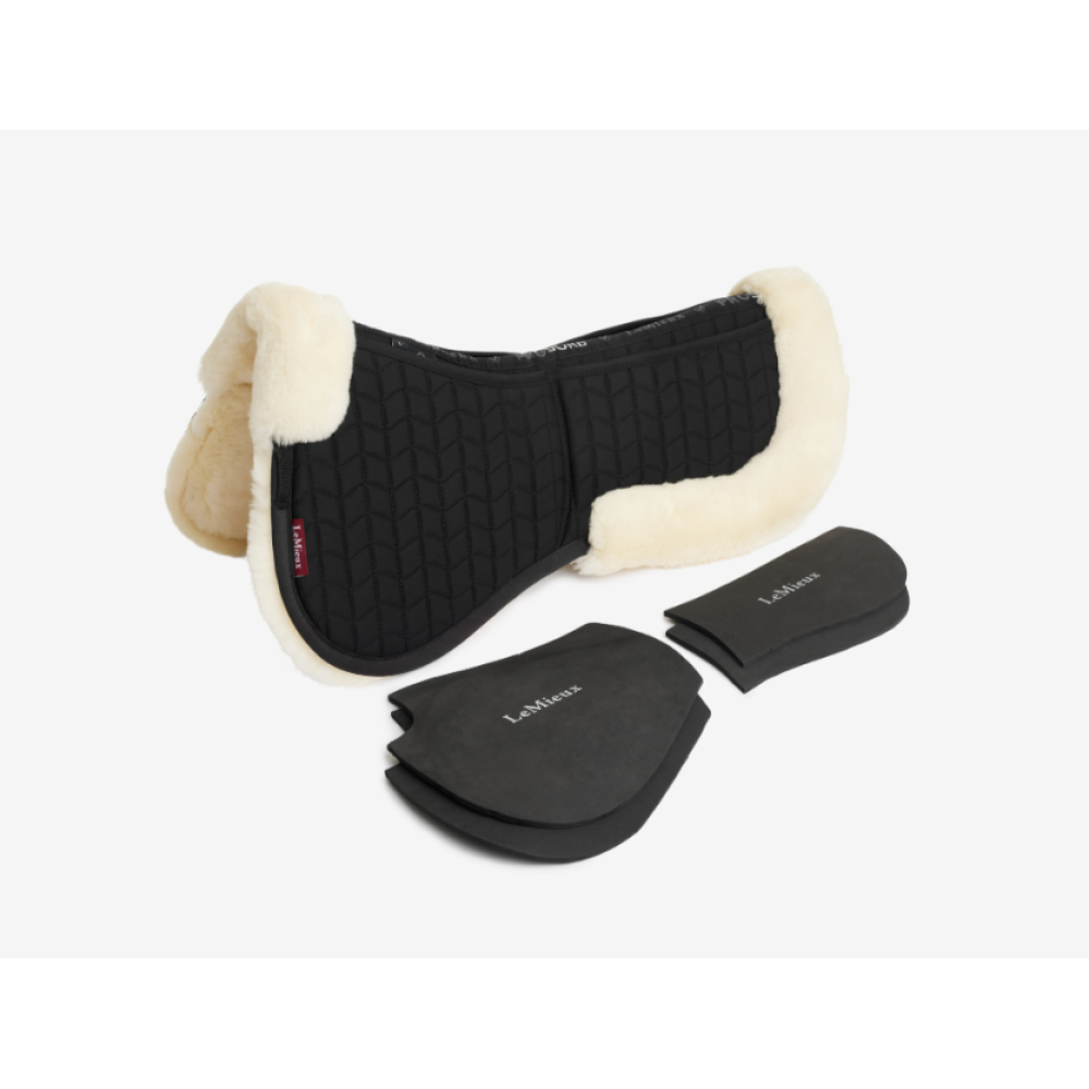 PAMINKŠTINIMAS LEMIEUX MERINO+ PROSORB 2 POCKET HALF PAD (Juoda/Naturali)