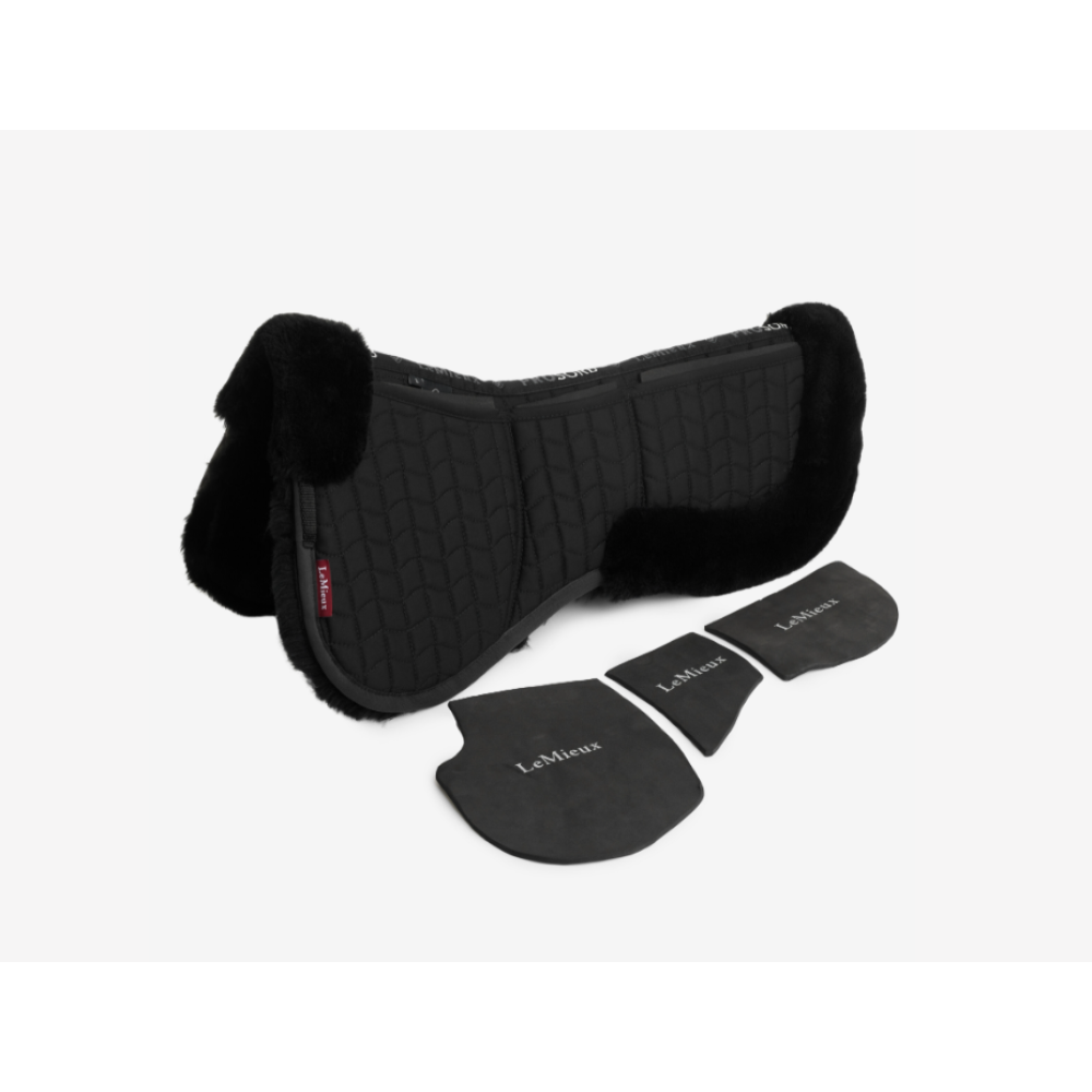 PAMINKŠTINIMAS LEMIEUX MERINO+ PROSORB 3 POCKET HALF PAD BLACK/BLACK