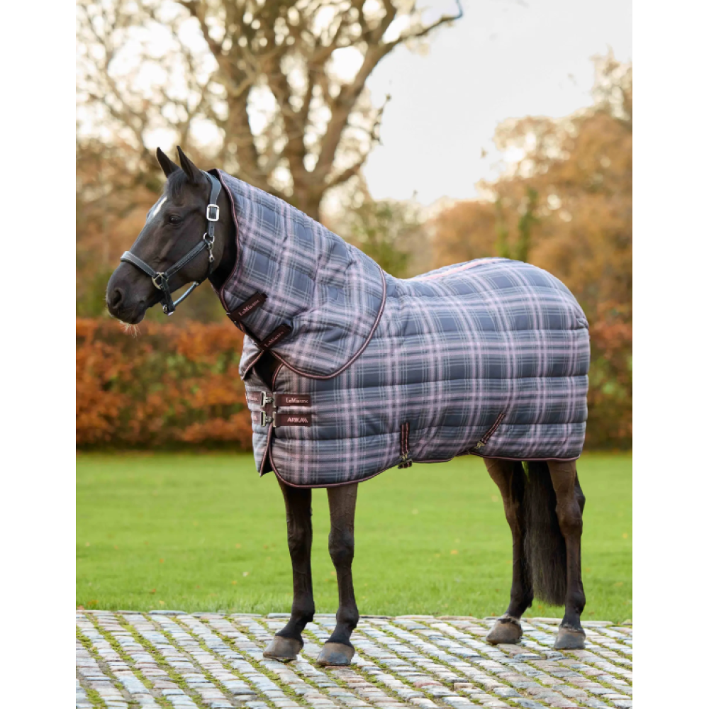 STABLE RUG WITH NECK LEMIEUX HERITAGE CHECK ARIKA 200G (Cocoa)