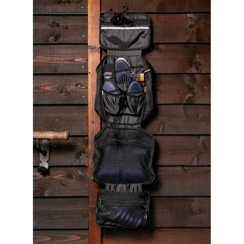 KREPŠYS ŠEPEČIAMS LEMIEUX FOLD DOWN POCKET ORGANISER (Juoda)