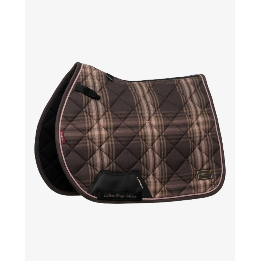 SADDLE PAD LEMIEUX HERITAGE CHECK JUMP SQUARE (Cocoa)