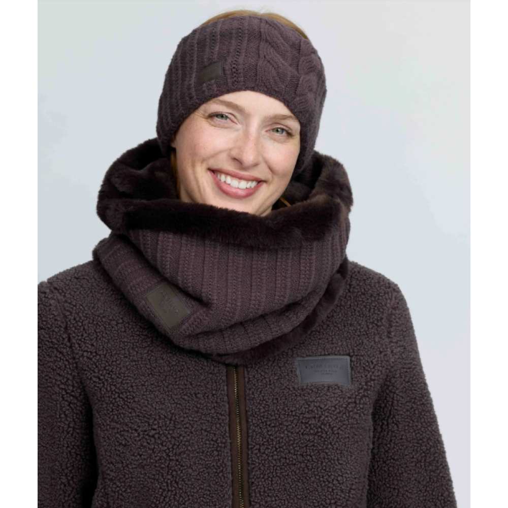 WOMEN'S NECK WARMER LEMIEUX HERITAGE KNITTED SNOOD (Cocoa)