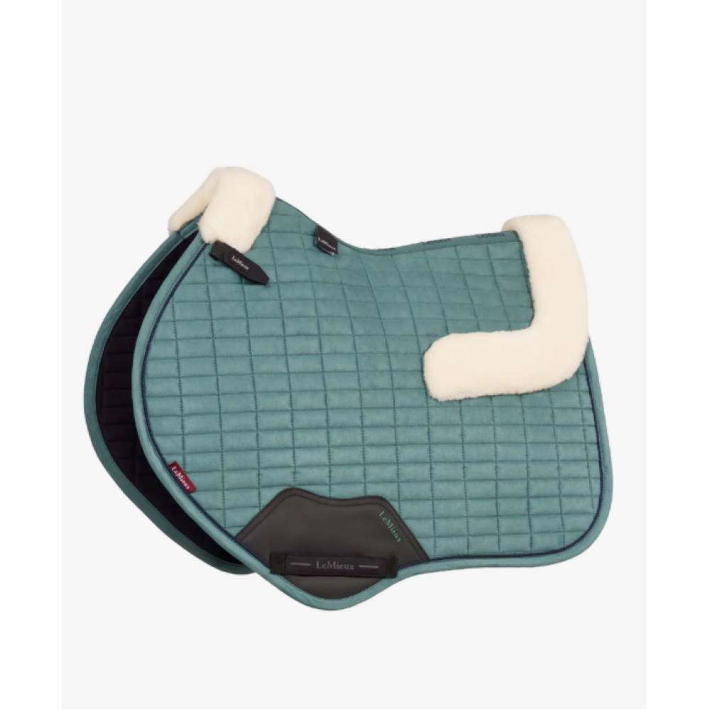 SADDLE PAD LEMIEUX MERINO+ SUEDE CLASSIC CLOSE CONTACT SQUARE (Aloe)