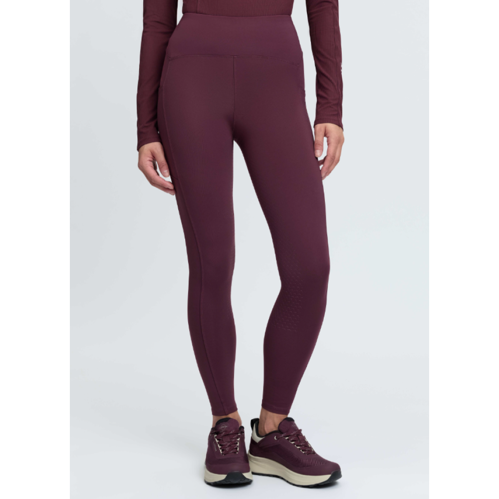 RIDING TIGHTS LEMIEUX NATALIE BRUSHED PULL ON (Bramble)