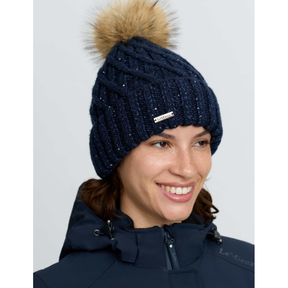 LEMIEUX BERNIE SEQUIN BEANIE (Navy)