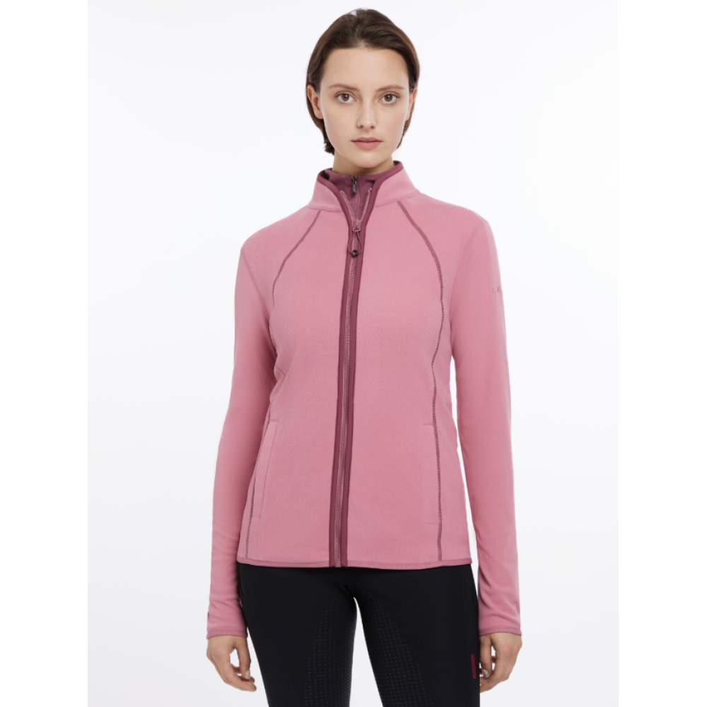 DŽEMPERIS LEMIEUX FAYE FLEECE ZIP (Peony)
