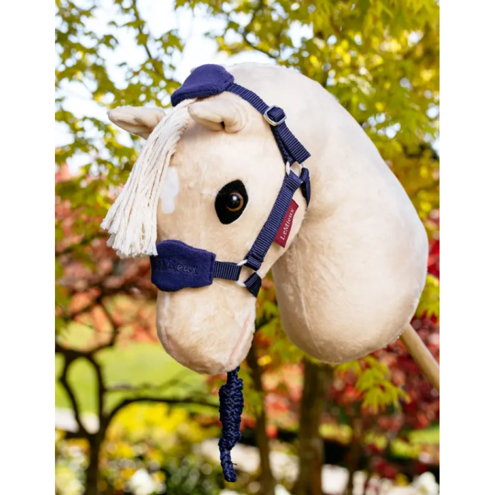 TOY HEADCOLLAR WITH LEADROPE  FOR HOBBY HORSE (Ink Blue)