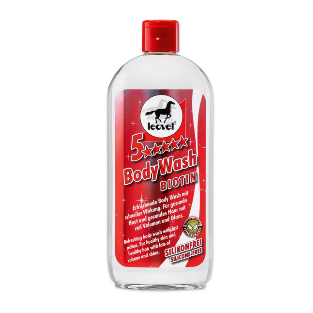 PRAUSIKLIS ŽIRGAMS LEOVET 5-STAR BIOTIN BODY WASH 500ML