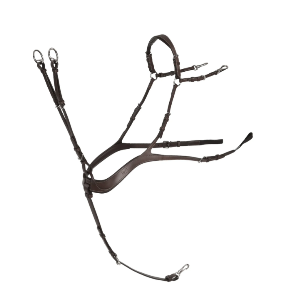 KRŪTINDIRŽIS SU MARTINGALU LIPPO 5-POINT FOREBRIDLE/ CHEST/MARTINGAL (Chocolate)