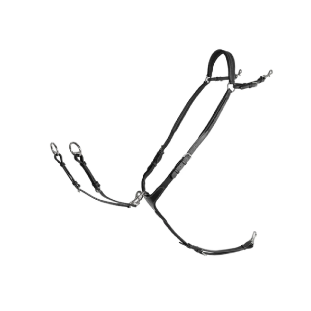 ПОДПЕРСЬЕ BREASTPLATE WITH MARTINGALE LIPPO (Black)