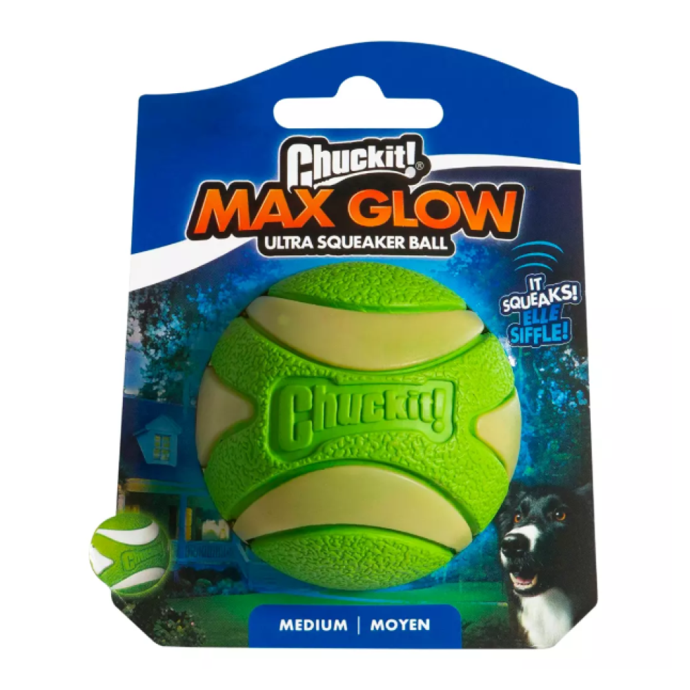 DOG TOY AFP GLOW ULTRA SQUEAKER BALL