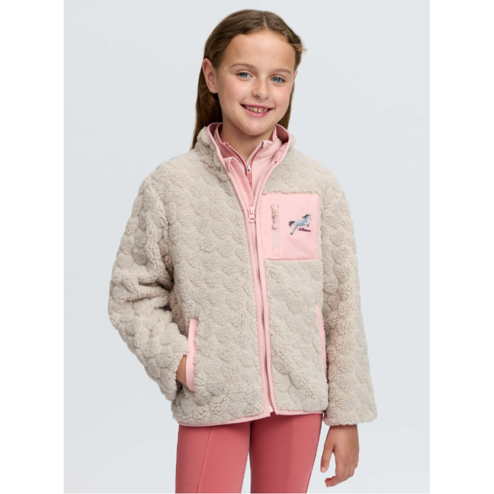 VAIKIŠKAS DŽEMPERIS LEMIEUX MINI THORA HEART FLEECE STONE
