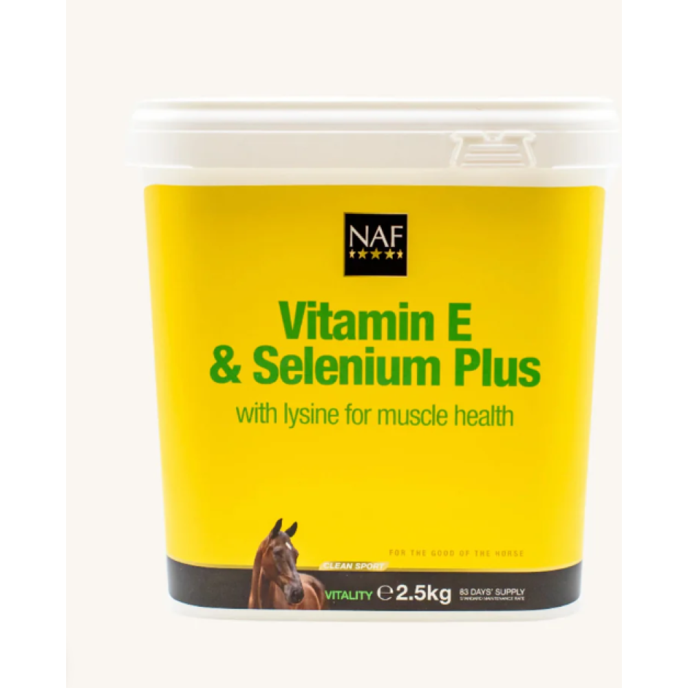 ПИЩЕВАЯ ДОБАВКА ДЛЯ ЛОШАДЕЙ NAF VITAMIN E & SELENIUM PLUS 2.5KG  