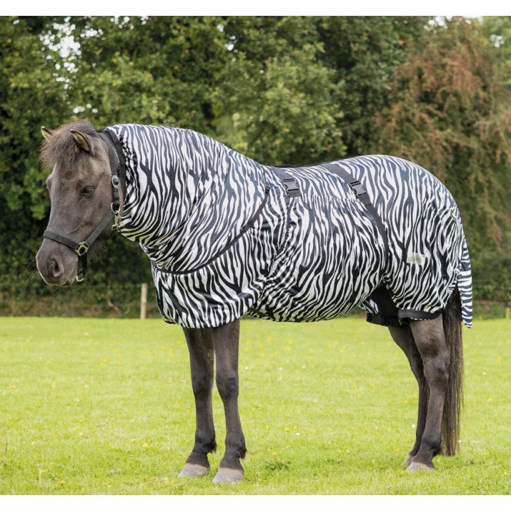 FLY RUG QHP EGZEMA RUG ICELANDIC ZEBRA
