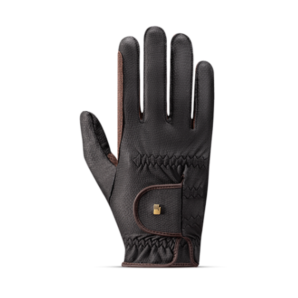 RIDING GLOVES ROECKL MALTA (Black/Mocha)